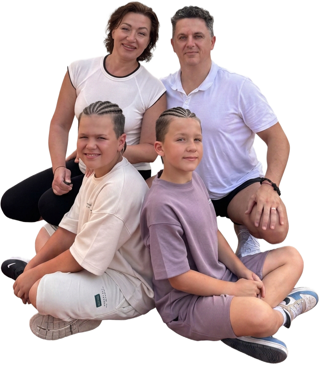 Родина Коваль — Дар'я, Василь та сини